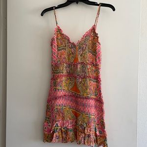 Pink paisley dress